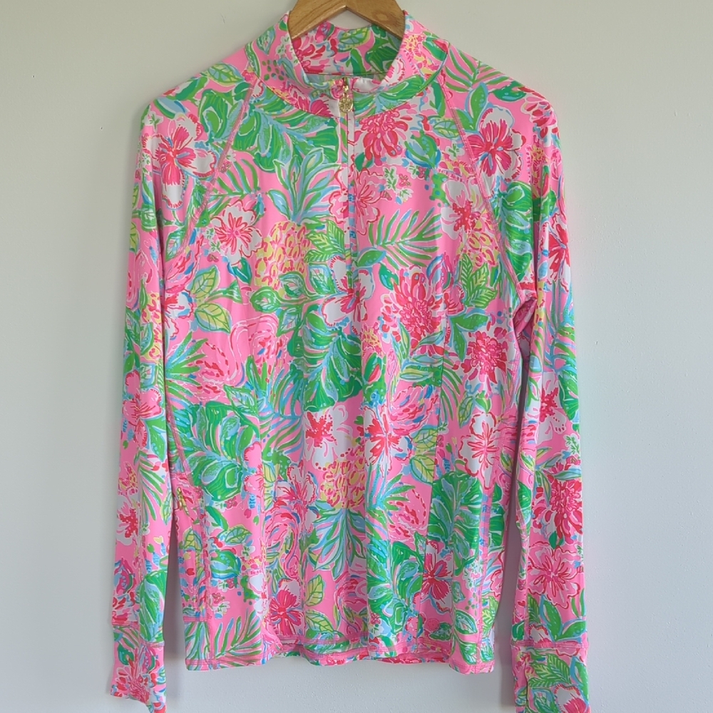 NWT Lilly Pulitzer Marion Half Zip Sweatshirt